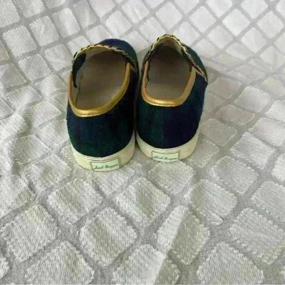 Jack Rogers Brynne Women's Plaid Tartan Slip On Midnight Green US Size 8 - Picture 4 of 7